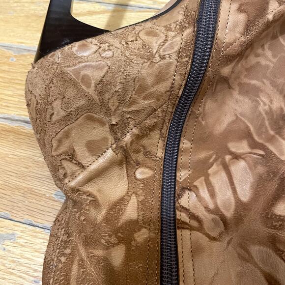 Mariano Renzi Womens High Boots 39/8 US Brown Suede Stiletto Cut-out Pointed. - Picture 3 of 7